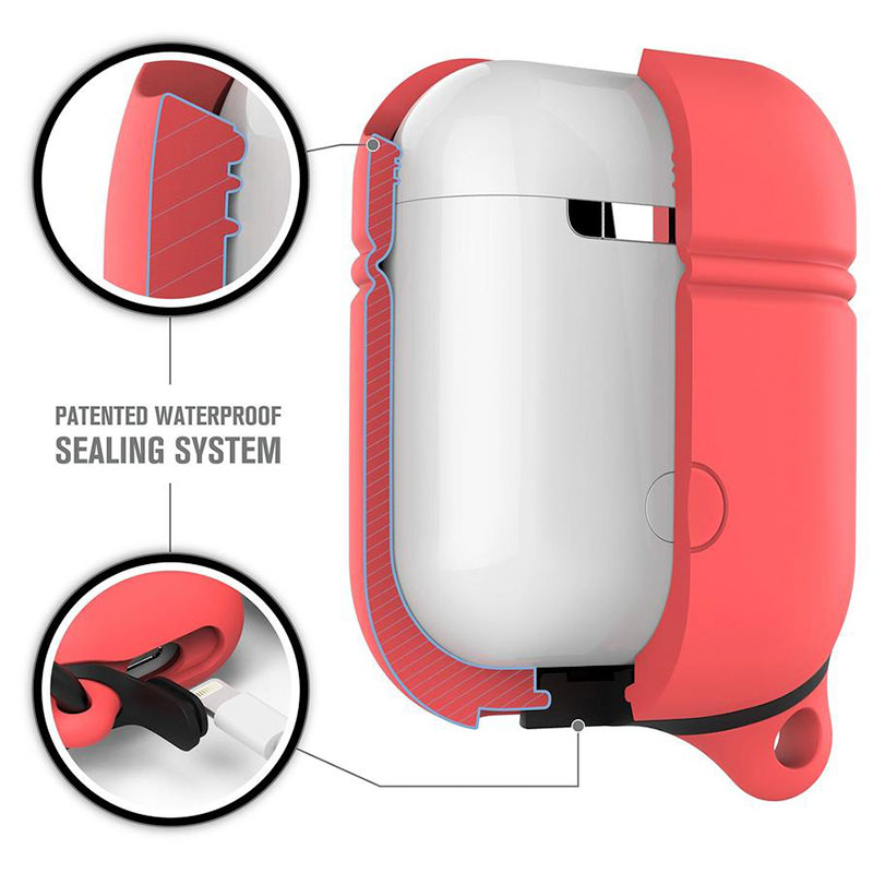 Catalyst puzdro Waterproof case pre AirPods - Coral 