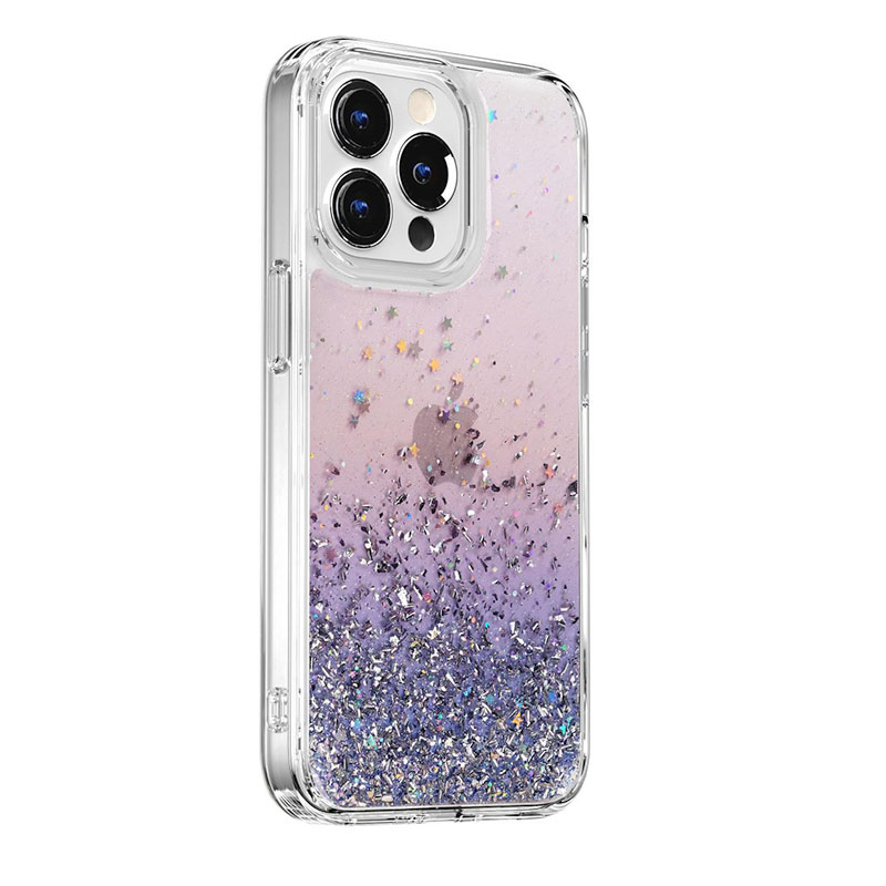 SwitchEasy kryt Starfield 3D Glitter Resin Case pre iPhone 13 Pro - Twilight 