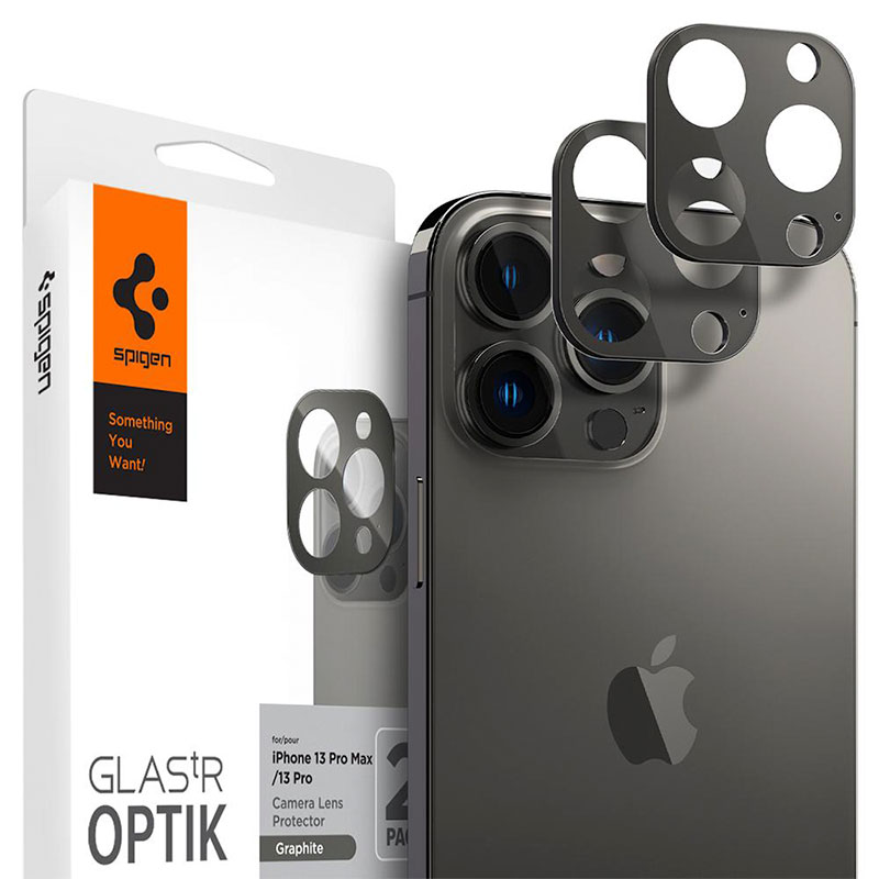 Spigen Optik Lens Protector pre iPhone 13 Pro/13 Pro Max - Graphite 