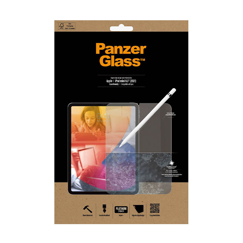 PanzerGlass ochranné sklo Friendly Case Antibacterial pre iPad mini 6 2021 