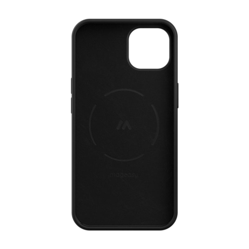 SwitchEasy kryt MagSkin Magnetic Silicone Case pre iPhone 13 - Black 