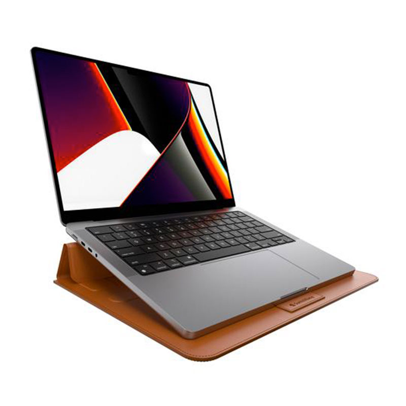 SwitchEasy puzdro EasyStand Carrying Case pre MacBook Pro 16" 2021- Saddle Brown 