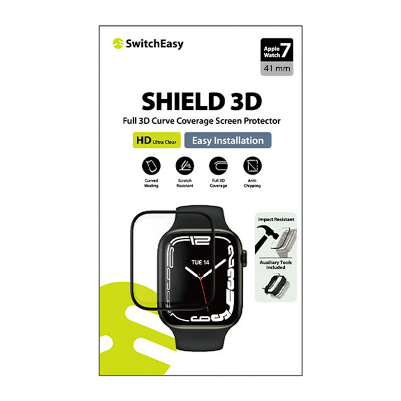 SwitchEasy ochranné sklo Shield 3D Full Screen Protector pre Apple Watch 41mm 