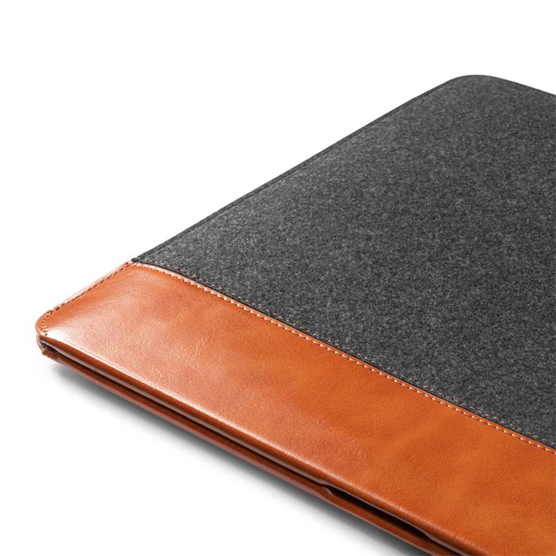 Tomtoc puzdro Felt & PU Leather Case pre iPad Pro 11"/Air 10.9" - Gray/Brown 
