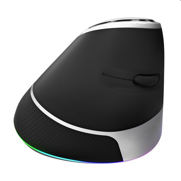 Marvo Myš M708W, 2400DPI, 2.4 [GHz], optická, 7tl., bezdrôtová, čierna, vstavaná batéria, podsvietená, ergonomická, vert 