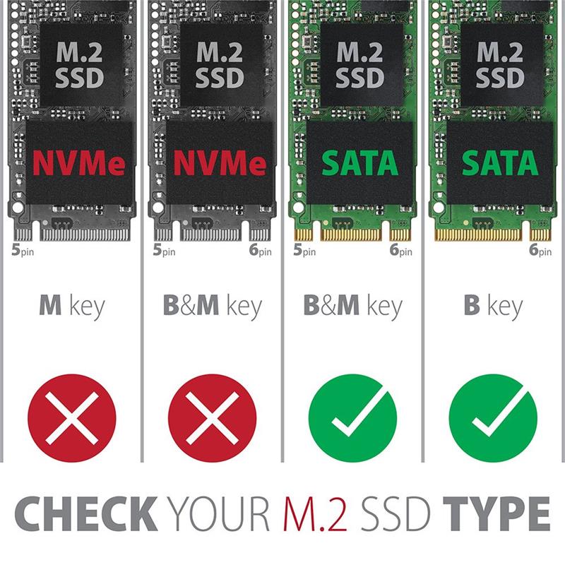 AXAGON EEM2-SBC, USB-C 3.2 Gen 2 - M.2 SATA SSD kovový RAW box, bez skrutiek 