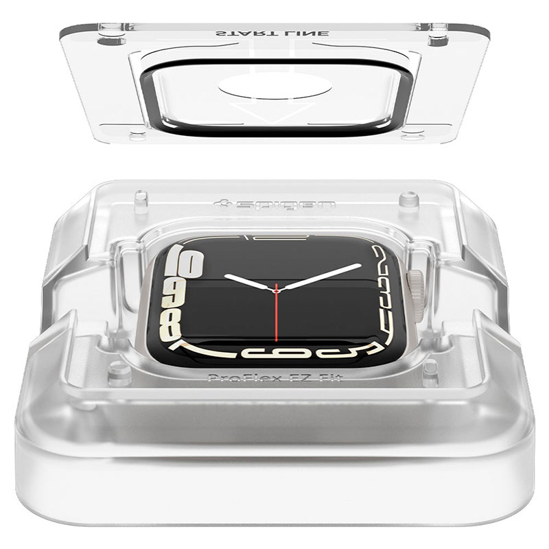 Spigen ochranné sklo Pro Flex pre Apple Watch 7/8 45mm - Clear 