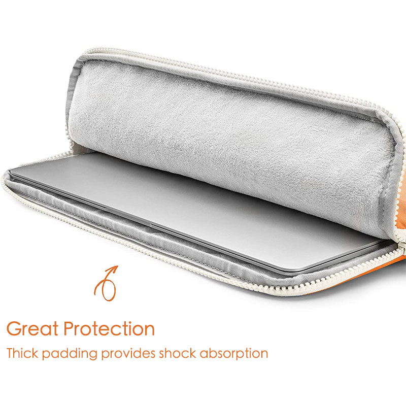 Tomtoc puzdro Lady Sleeve with Pouch pre Macbook Pro 14" M1/M2/M3 - Orange 