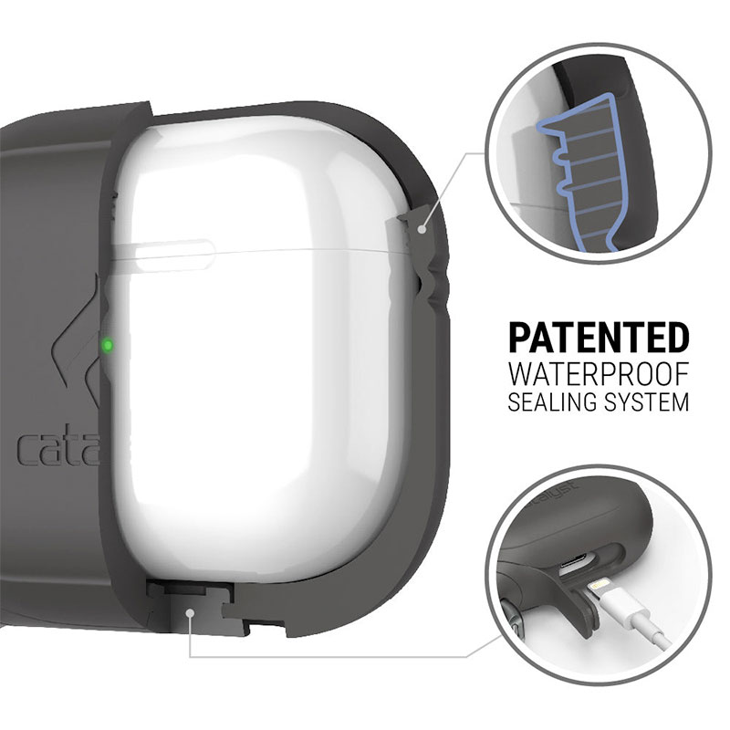 Catalyst puzdro Waterproof Influence Case pre AirPods 3 - Space Gray 