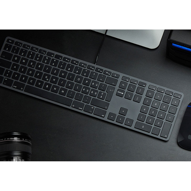 LMP klávesnica Wired USB Keyboard pre Mac 110 keys SK layout - Gray Aluminium 