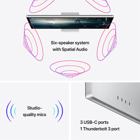 Apple Studio Display - Sklo s nanotextúrou - Stojan s nastaviteľným náklonom 