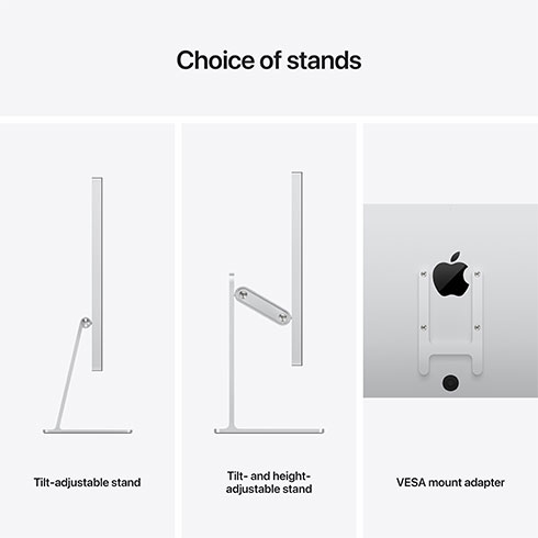 Apple Studio Display - Štandardné sklo - Stojan s nastaviteľným náklonom a výškou 