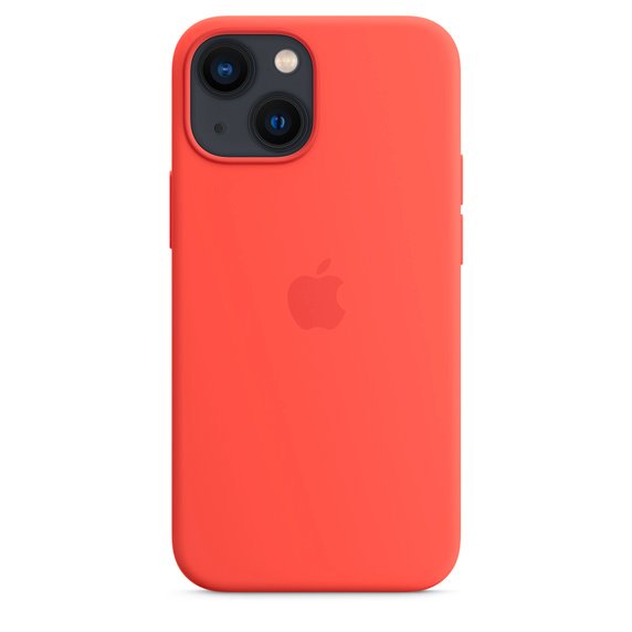 Apple iPhone 13 mini Silicone Case with MagSafe - Nectarine 