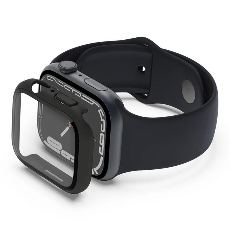 Belkin ochranné sklo ScreenForce 2-in-1 pre Apple Watch 7 45mm - Black 