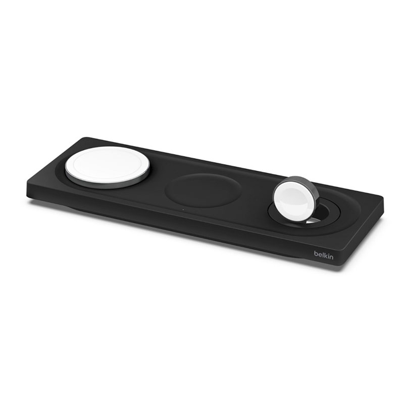 Belkin Boost Charge Pro 3-in-1 Wireless Charging Pad with Magsafe 15W - Black 