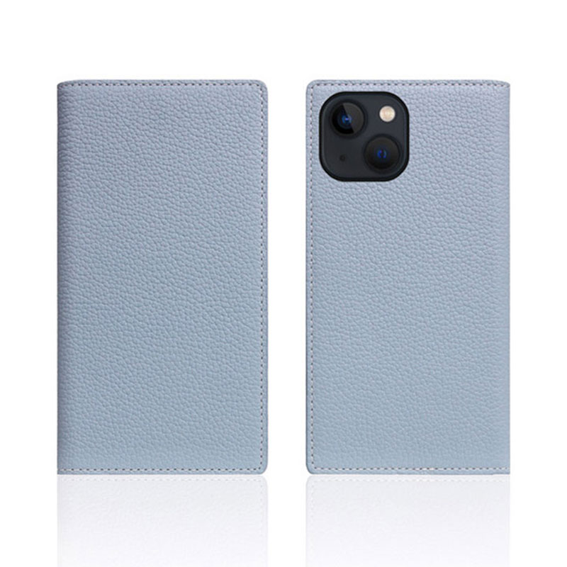 SLG Design puzdro D8 Full Grain Leather pre iPhone 13 - Powder Blue 