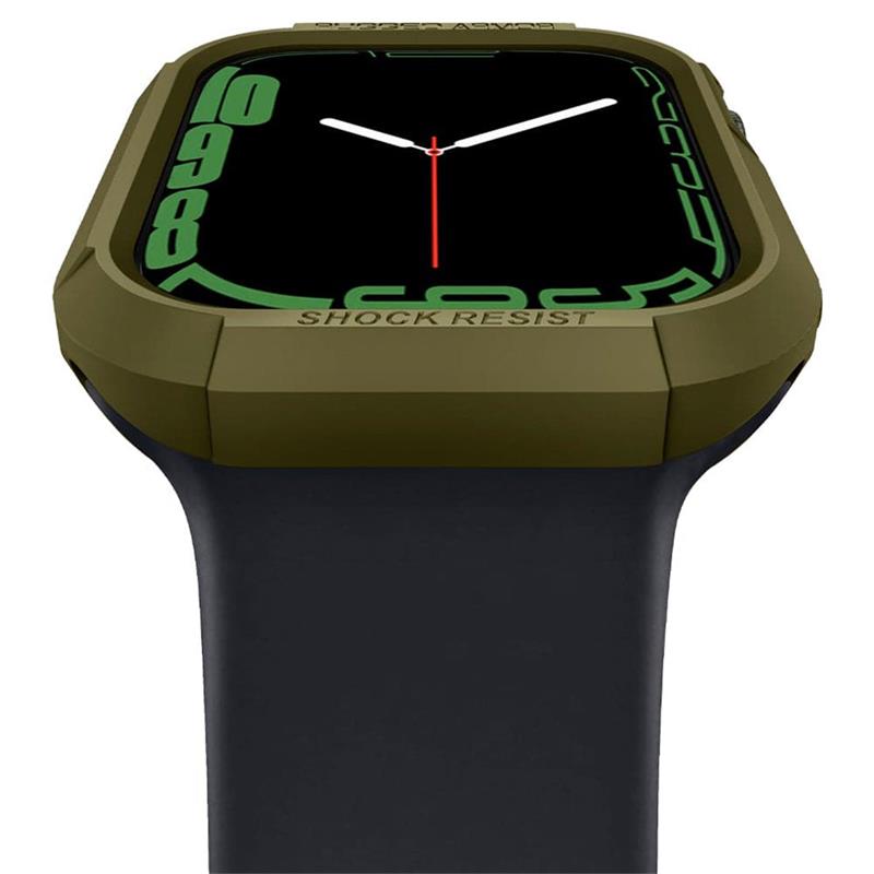 Spigen kryt Rugged Armor pre Apple Watch 4/5/6/7/8/SE/SE 2 44/45mm - Olive 