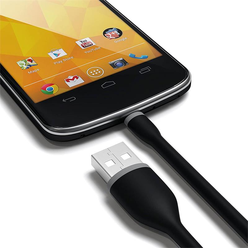 Satechi kábel Flexible USB to Micro USB 0.25m - Black 