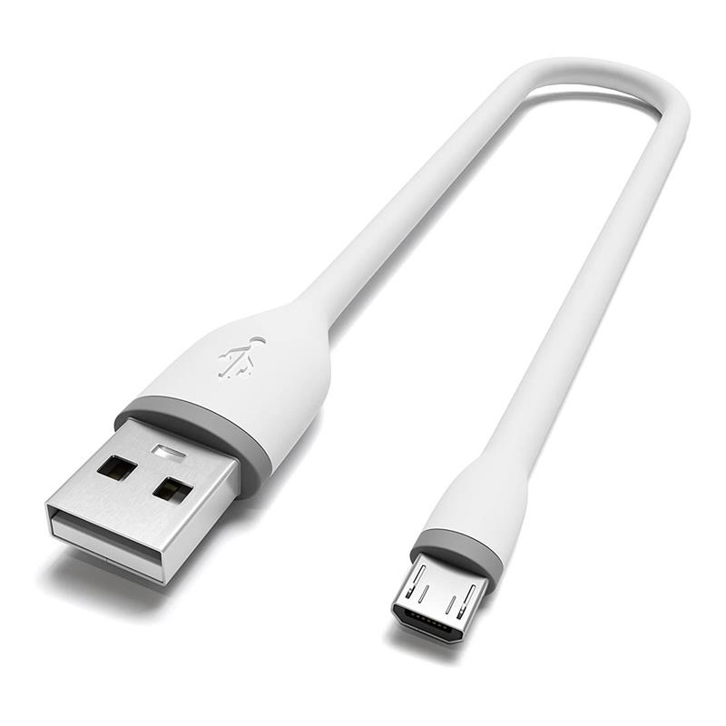 Satechi kábel Flexible USB to Micro USB 0.25m - White 