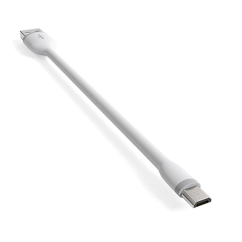 Satechi kábel Flexible USB to Micro USB 0.15m - White 