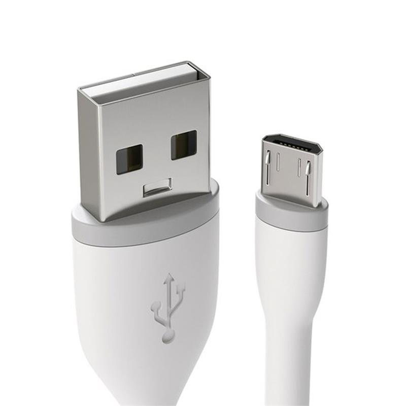 Satechi kábel Flexible USB to Micro USB 0.15m - White 