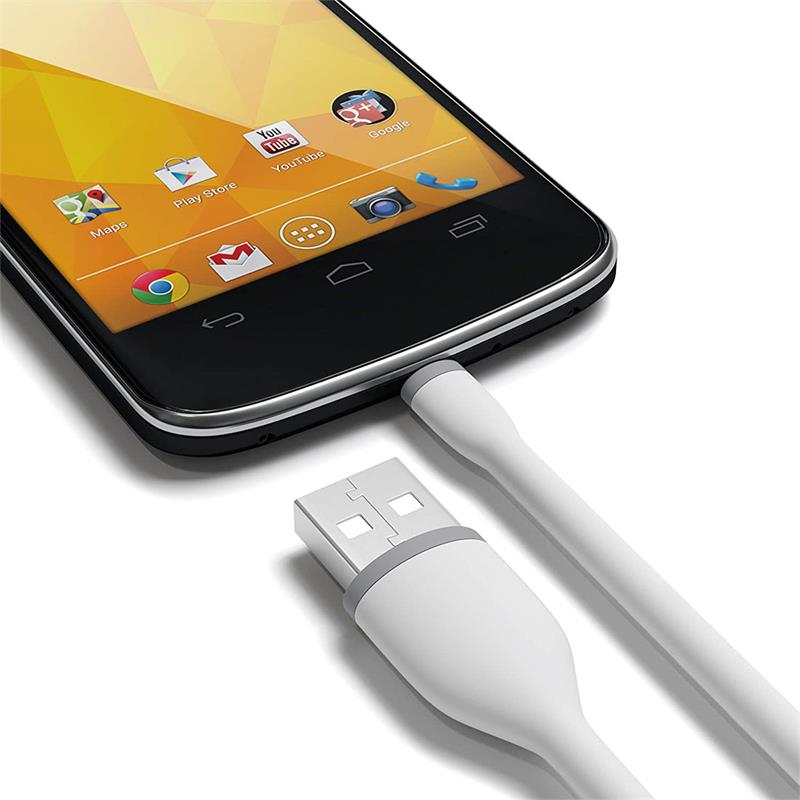 Satechi kábel Flexible USB to Micro USB 0.15m - White 