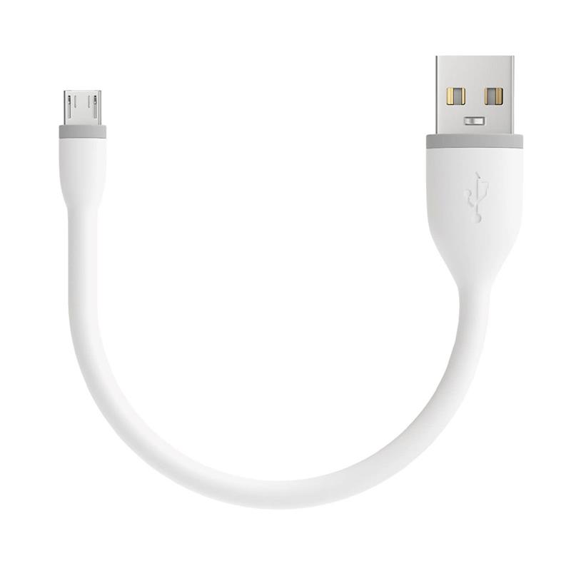 Satechi kábel Flexible USB to Micro USB 0.15m - White 