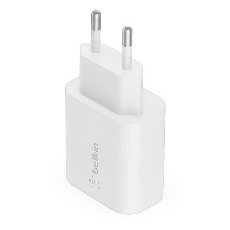 Belkin 25W PD 3.0 PPS USB-C Wall Charger + USB-C/Lightning kábel 1m - White 