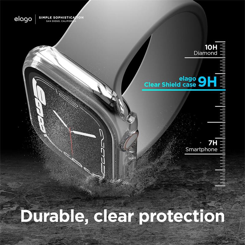 Elago kryt Clear Shield pre Apple Watch 7 41mm - Clear 