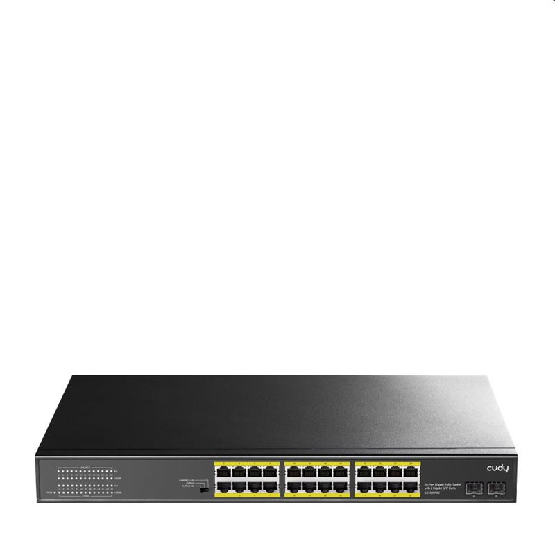 Cudy 24-Port Gigabit PoE+ Switch with 2 Gigabit SFP 300W 