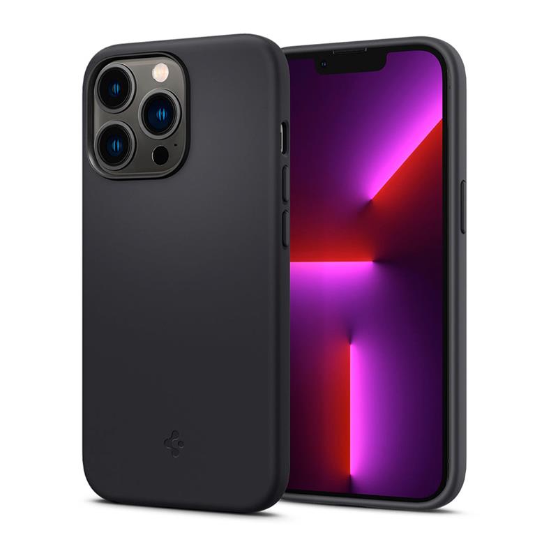 Spigen kryt Silicone Fit pre iPhone 13 Pro - Black 