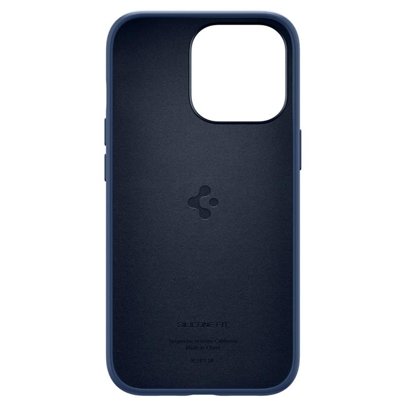 Spigen kryt Silicone Fit pre iPhone 13 Pro - Navy Blue 