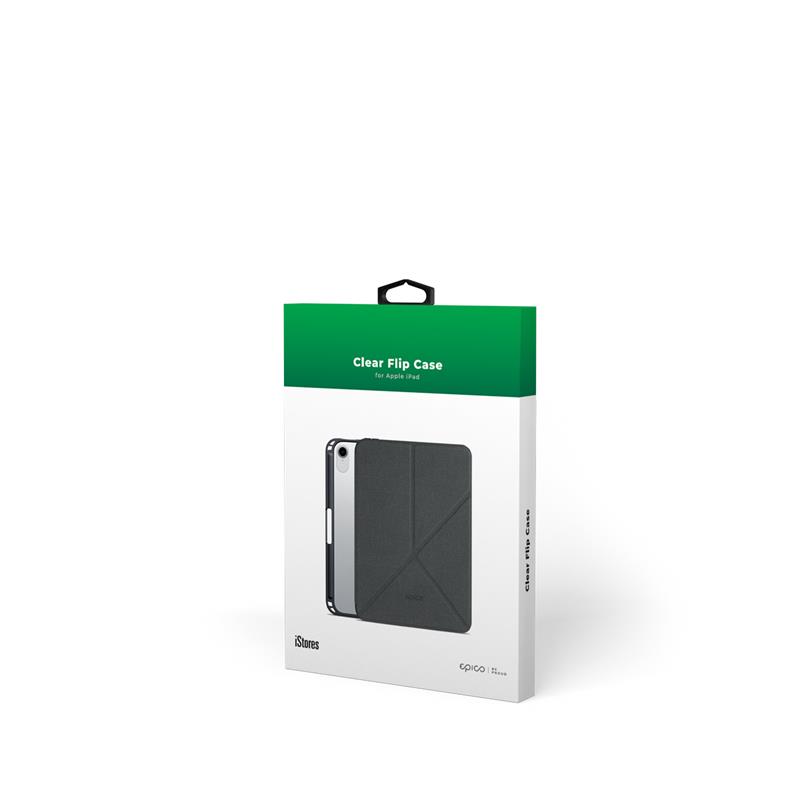 iStores by EPICO Clear Flip Case iPad mini 6 2021 (8,3") - čierna transparentná 