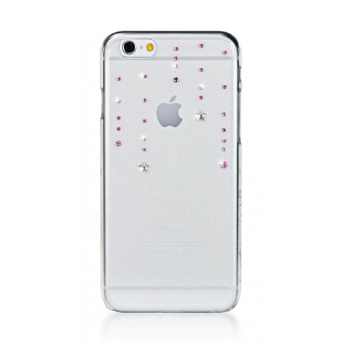 Swarovski kryt Star pre iPhone 6/6s - Wish Pink Mix Design 