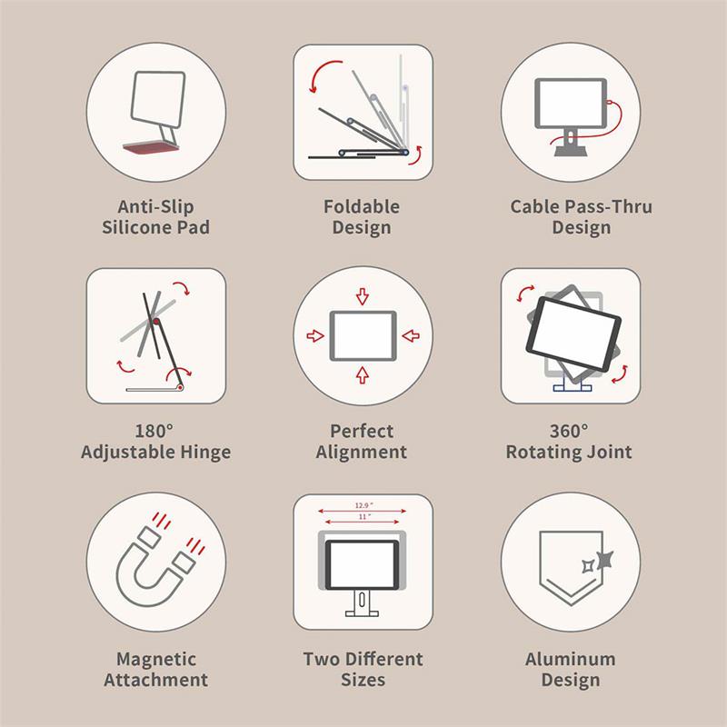 Adam Elements stojan Mag M Magnetic Mount pre iPad Pro 11"/Air 10.9" - Grey 