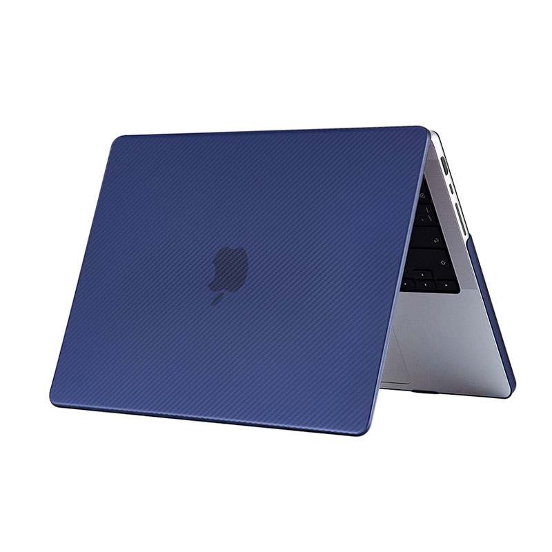 Devia kryt Carbon Fiber Hard Jacket pre Macbook Pro 14" 2021 - Peony Blue 