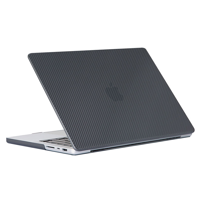 Devia kryt Carbon Fiber Hard Jacket pre Macbook Pro 14" M1/M2/M3/M4 - Matt Black 