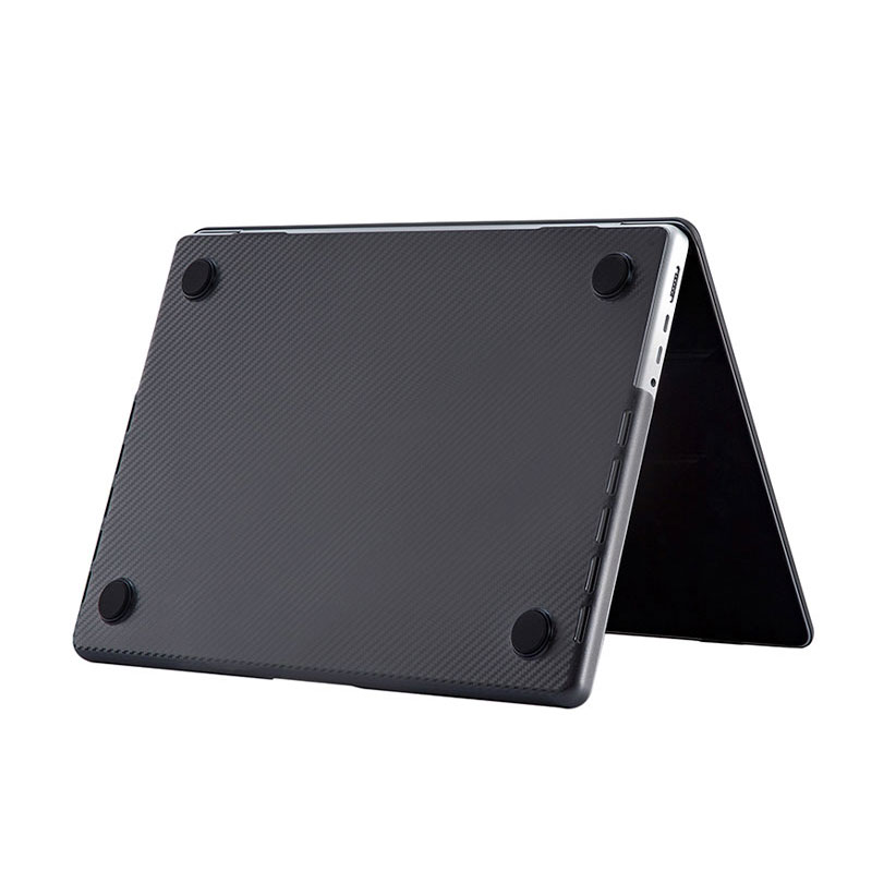 Devia kryt Carbon Fiber Hard Jacket pre Macbook Pro 14" M1/M2/M3/M4 - Matt Black 