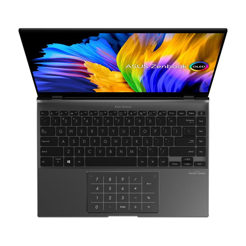 ASUS Zenbook 13S, R5-6600U, 16GB LPDDR4X, 512GB SSD, Integr. 13.3" WQXGA OLED, Touch, Win11Home, Blue 