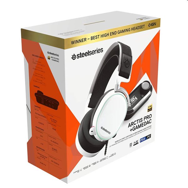 Steelseries Arctis Pro + GameDAC, white 
