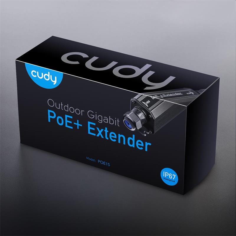 Cudy 10/100/1000Mbps Outdoor Waterproof PoE+ Extender 