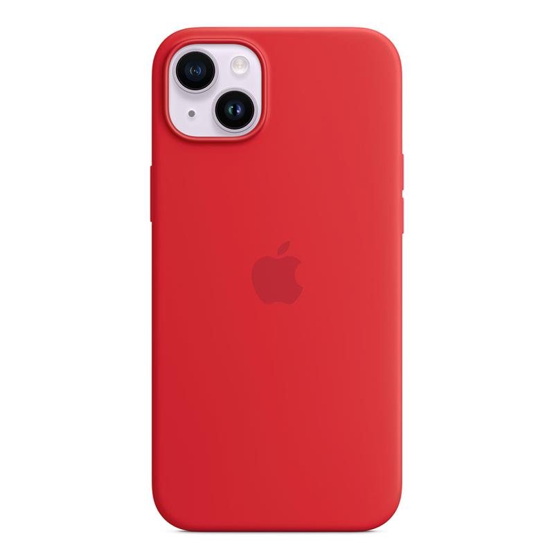 Apple iPhone 14 Plus Silicone Case with MagSafe - (PRODUCT)RED 