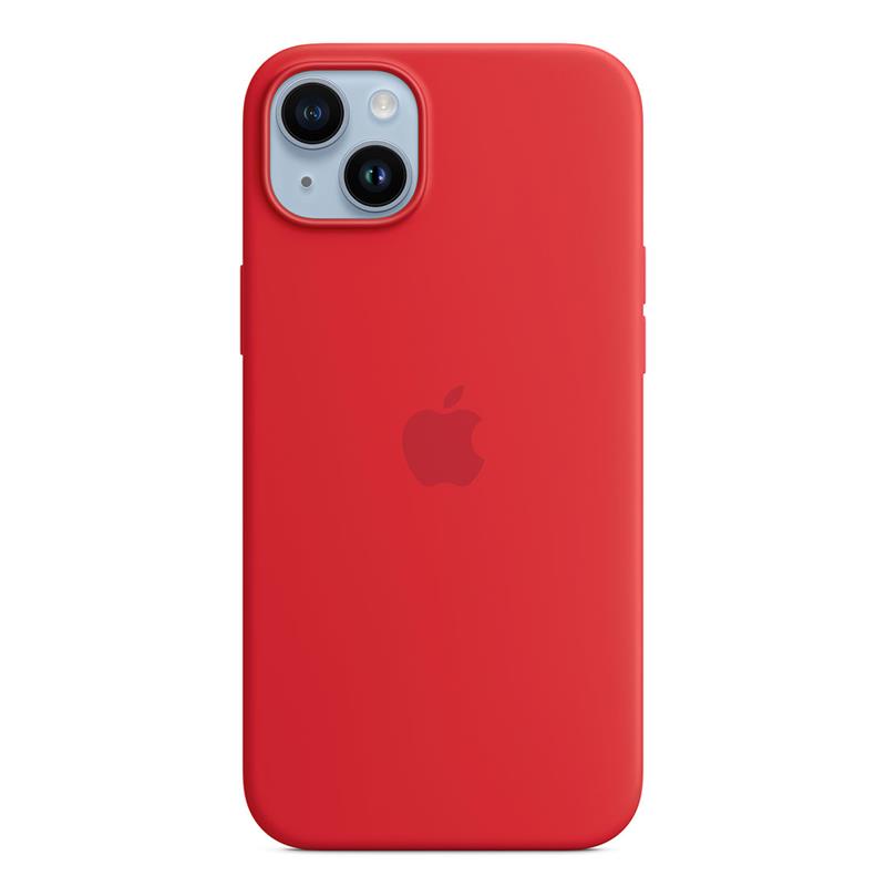 Apple iPhone 14 Plus Silicone Case with MagSafe - (PRODUCT)RED 