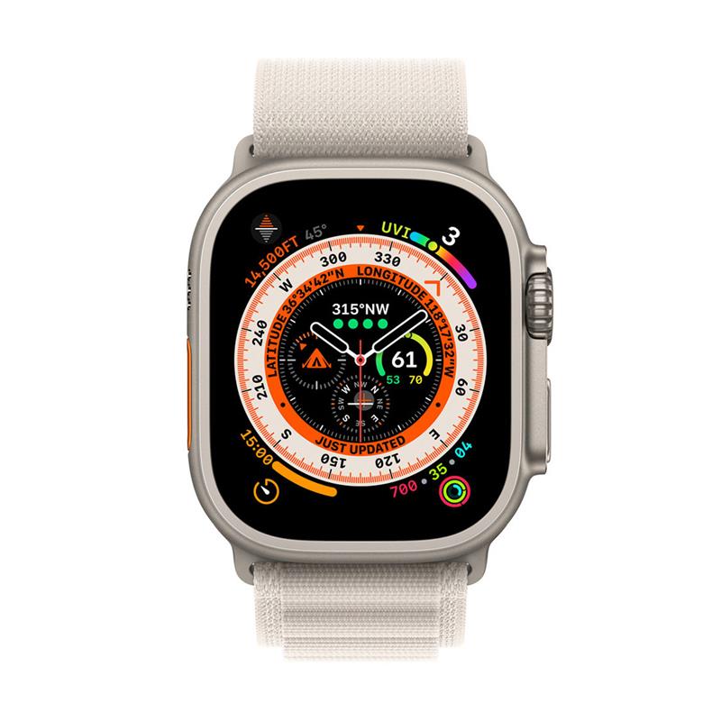 Apple Watch 49mm Starlight Alpine Loop - Large 