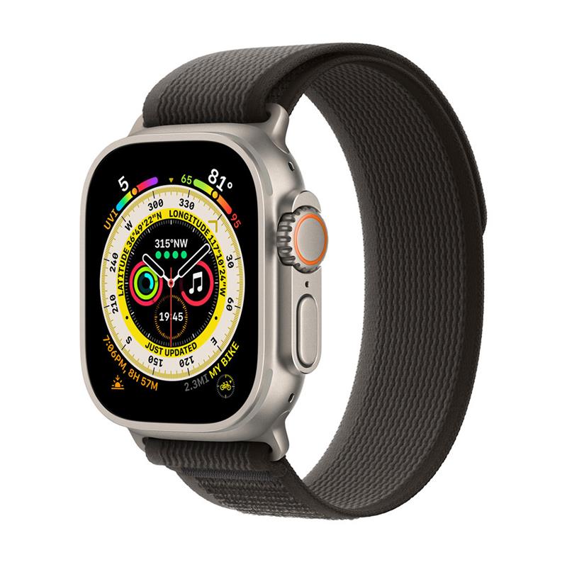 Apple Watch 49mm Black/Gray Trail Loop - S/M 