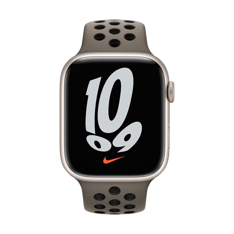 Apple Watch 41mm Olive Grey/Black Nike Sport Band 