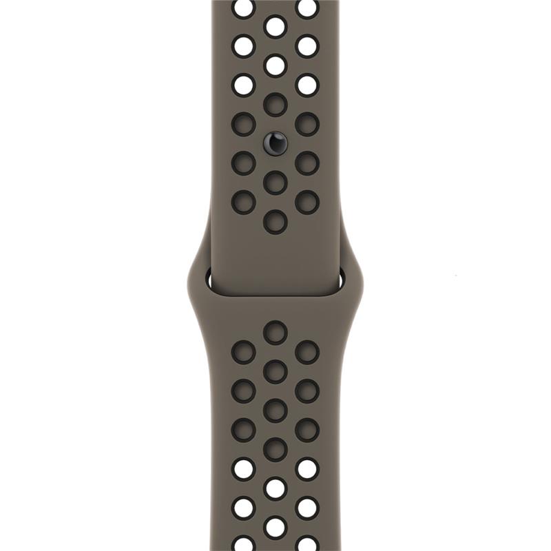 Apple Watch 41mm Olive Grey/Black Nike Sport Band 