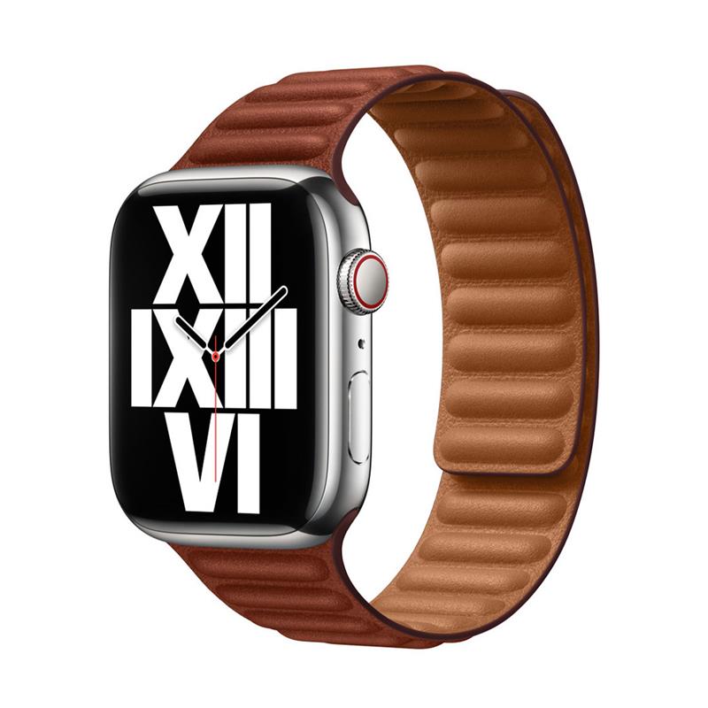 Apple Watch 40/41/42mm Umber Leather Link - M/L 