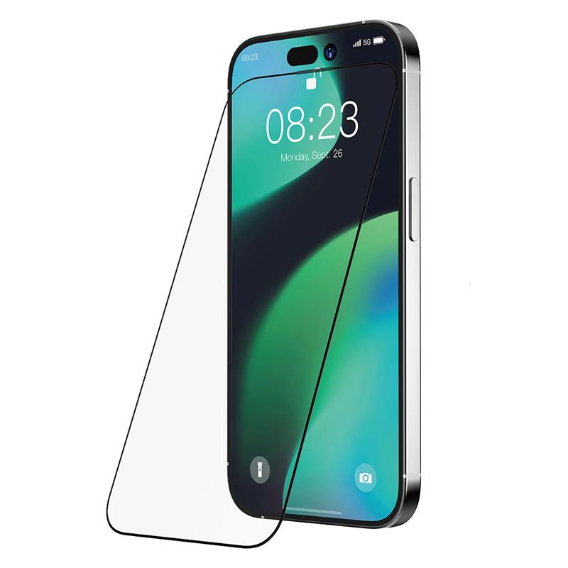 Devia ochranné sklo Van Series Anti-Static pre iPhone 14 Pro Max - Black Frame 