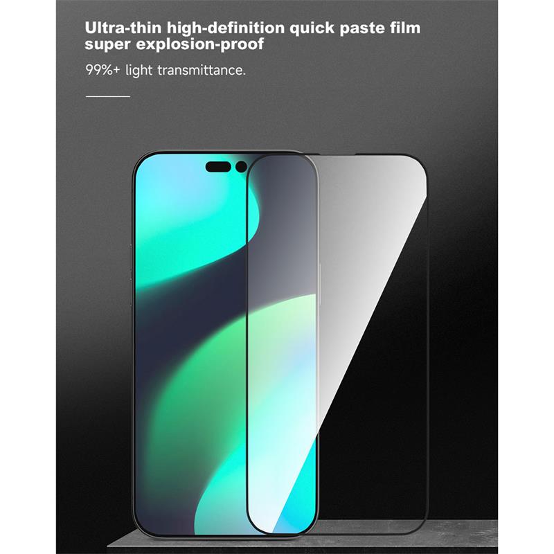 Devia ochranné sklo Van Series Ultra-Thin pre iPhone 14 Pro - Black Frame 